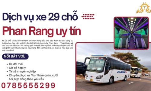 Dịch vụ xe 29 chỗ Phan Rang uy tín