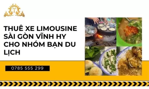 Thuê xe limousine Sài Gòn Vĩnh Hy cho nhóm bạn du lịch
