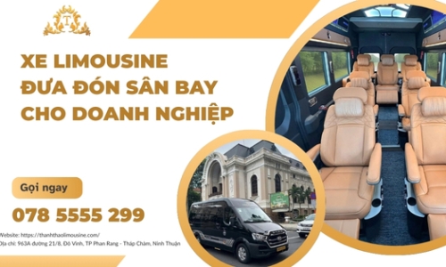 Xe limousine đưa đón sân bay cho doanh nghiệp