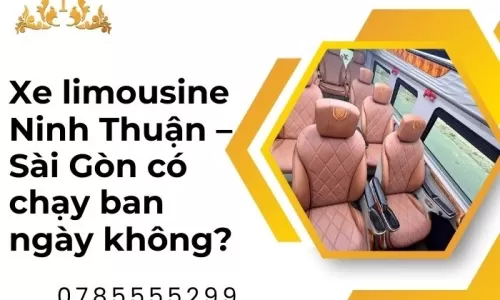 Xe limousine Ninh Thuận – Sài Gòn có chạy ban ngày không?